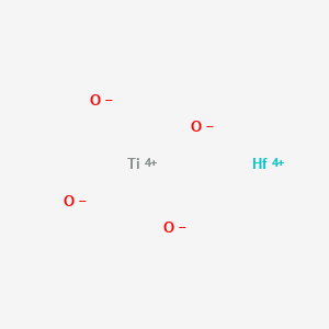 molecular formula HfO4Ti- B081989 Hafnium titanium tetraoxide CAS No. 12055-24-2
