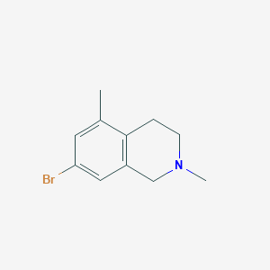 molecular formula C11H14BrN B8198903 7-Bromo-2,5-dimethyl-1,2,3,4-tetrahydroisoquinoline 