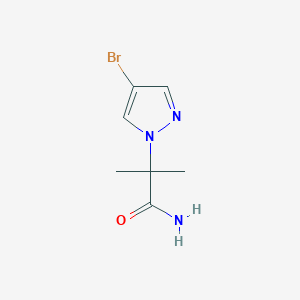 molecular formula C7H10BrN3O B8198907 2-(4-bromo-1H-pyrazol-1-yl)-2-methylpropanamide 