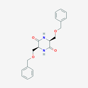 molecular formula C20H22N2O4 B8198914 (3S,6S)-3,6-Bis((benzyloxy)methyl)piperazine-2,5-dione 