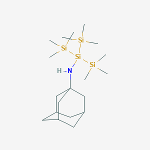 molecular formula C19H43NSi4 B8198919 N-(adamantan-1-yl)-1,1,1,3,3,3-hexamethyl-2-(trimethylsilyl)trisilan-2-amine 