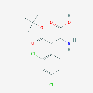 molecular formula C14H17Cl2NO4 B8198957 3-Boc-amino-3-(2,4-dichlorophenyl)-propanoic acid CAS No. 683219-22-9