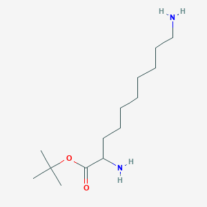 molecular formula C14H30N2O2 B8198958 Carbamic acid,N-(9-aminononyl)-, 1,1-dimethylethyl ester 