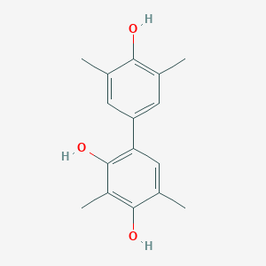 molecular formula C16H18O3 B081990 4-(4-Hydroxy-3,5-dimethylphenyl)-2,6-dimethylbenzene-1,3-diol CAS No. 13379-84-5