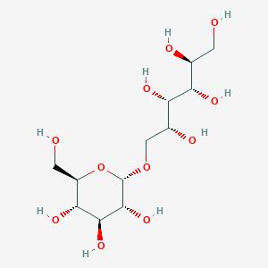 molecular formula C12H24O11 B8199010 (2S,3S,4S,5R)-6-[(2S,3R,4S,5S,6R)-3,4,5-trihydroxy-6-(hydroxymethyl)oxan-2-yl]oxyhexane-1,2,3,4,5-pentol 
