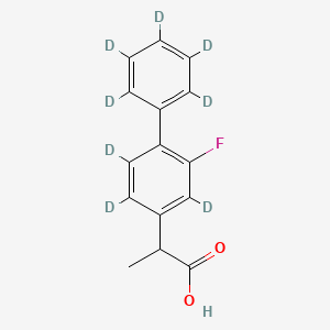 2-[2,3,6-Trideuterio-5-fluoro-4-(2,3,4,5,6-pentadeuteriophenyl)phenyl]propanoic acid
