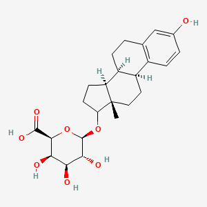 (2S,3R,4S,5R,6R)-3,4,5-trihydroxy-6-[[(8S,9S,13S,14S)-3-hydroxy-13-methyl-6,7,8,9,11,12,14,15,16,17-decahydrocyclopenta[a]phenanthren-17-yl]oxy]oxane-2-carboxylic acid