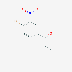 molecular formula C10H10BrNO3 B8199155 1-(4-Bromo-3-nitrophenyl)butan-1-one 