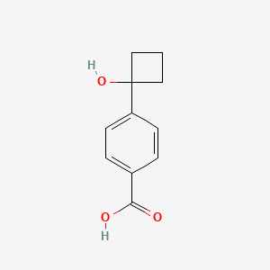 molecular formula C11H12O3 B8199229 4-(1-Hydroxycyclobutyl)benzoic acid 