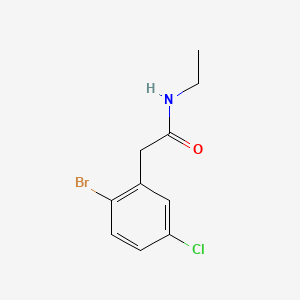 molecular formula C10H11BrClNO B8199253 2-(2-Bromo-5-chlorophenyl)-N-ethylacetamide 