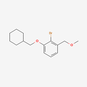 molecular formula C15H21BrO2 B8199274 2-Bromo-1-(cyclohexylmethoxy)-3-(methoxymethyl)benzene 