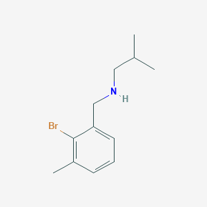 molecular formula C12H18BrN B8199330 N-(2-Bromo-3-methylbenzyl)-2-methylpropan-1-amine 