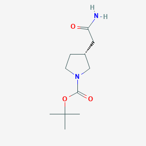 (R)-tert-Butyl 3-(2-amino-2-oxoethyl)pyrrolidine-1-carboxylate