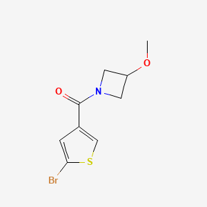 molecular formula C9H10BrNO2S B8199515 1-(5-Bromothiophene-3-carbonyl)-3-methoxyazetidine 