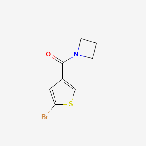 molecular formula C8H8BrNOS B8199521 Azetidin-1-yl(5-bromothiophen-3-yl)methanone 
