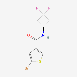 molecular formula C9H8BrF2NOS B8199522 5-Bromo-N-(3,3-difluorocyclobutyl)thiophene-3-carboxamide 