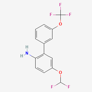 5-(Difluoromethoxy)-3'-(trifluoromethoxy)-[1,1'-biphenyl]-2-amine