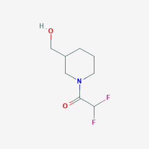 molecular formula C8H13F2NO2 B8199604 2,2-Difluoro-1-[3-(hydroxymethyl)piperidin-1-yl]ethan-1-one 