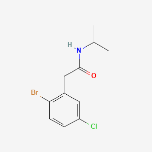 molecular formula C11H13BrClNO B8199629 2-(2-Bromo-5-chlorophenyl)-N-isopropylacetamide 