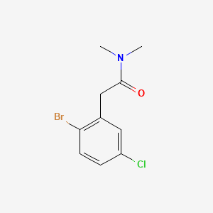 molecular formula C10H11BrClNO B8199631 2-(2-Bromo-5-chlorophenyl)-N,N-dimethylacetamide 
