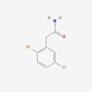 molecular formula C8H7BrClNO B8199635 2-(2-Bromo-5-chlorophenyl)acetamide 