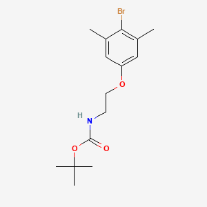 molecular formula C15H22BrNO3 B8199660 tert-Butyl 2-(4-bromo-3,5-dimethylphenoxy)ethylcarbamate 