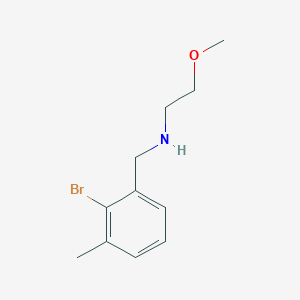 molecular formula C11H16BrNO B8199674 N-(2-Bromo-3-methylbenzyl)-2-methoxyethanamine 