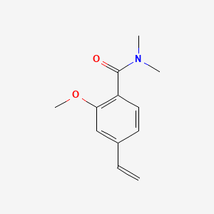 molecular formula C12H15NO2 B8199744 2-Methoxy-N,N-dimethyl-4-vinylbenzamide 
