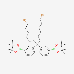2,2'-(9,9-Bis(6-bromohexyl)-9H-fluorene-2,7-diyl)bis(4,4,5,5-tetramethyl-1,3,2-dioxaborolane)