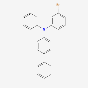 molecular formula C24H18BrN B8199916 N-(3-Bromophenyl)-N-phenylbiphenyl-4-amine 
