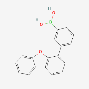 molecular formula C18H13BO3 B8199984 (3-(Dibenzo[b,d]furan-4-yl)phenyl)boronic acid 