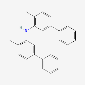 molecular formula C26H23N B8200017 Bis(4-methyl-[1,1'-biphenyl]-3-yl)amine 