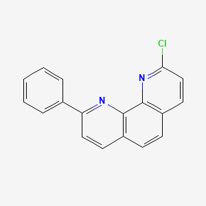 molecular formula C18H11ClN2 B8200061 2-氯-9-苯基-1,10-菲咯啉 