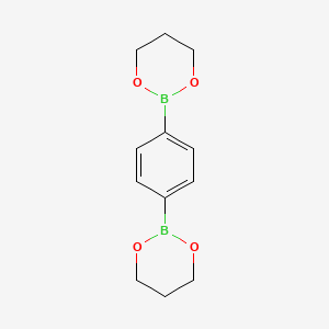 molecular formula C12H16B2O4 B8200064 1,4-Di(1,3,2-dioxaborinan-2-yl)benzene CAS No. 96433-09-9