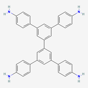 molecular formula C36H30N4 B8200067 5',5''-Bis(4-aminophenyl)-[1,1':3',1'':3'',1'''-quaterphenyl]-4,4'''-diamine 