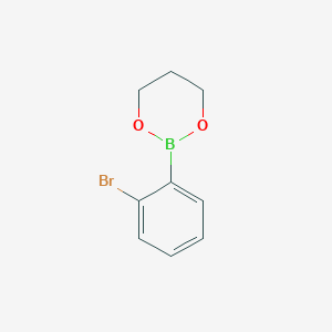 molecular formula C9H10BBrO2 B8200078 2-(2-Bromophenyl)-1,3,2-dioxaborinane 