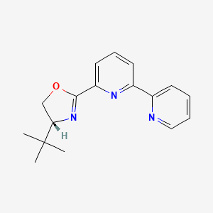 molecular formula C17H19N3O B8200079 (R)-2-([2,2'-Bipyridin]-6-yl)-4-(tert-butyl)-4,5-dihydrooxazole 