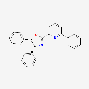 molecular formula C26H20N2O B8200090 (4R,5S)-4,5-Diphenyl-2-(6-phenylpyridin-2-yl)-4,5-dihydrooxazole 