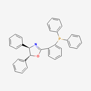 molecular formula C33H26NOP B8200094 (4R,5R)-2-(2-(Diphenylphosphanyl)phenyl)-4,5-diphenyl-4,5-dihydrooxazole 