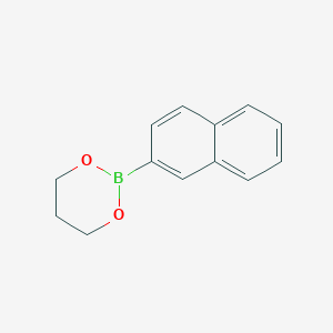 molecular formula C13H13BO2 B8200214 2-(Naphthalen-2-yl)-1,3,2-dioxaborinane 