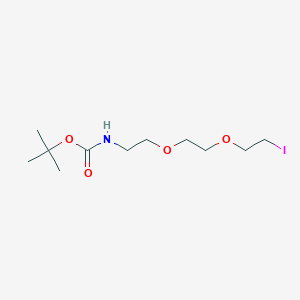 molecular formula C11H22INO4 B8200223 tert-Butyl (2-(2-(2-iodoethoxy)ethoxy)ethyl)carbamate 