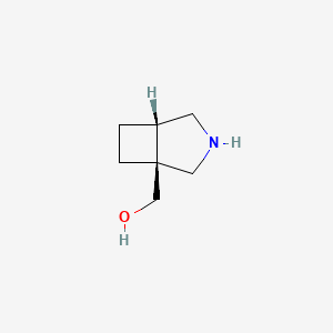 molecular formula C7H13NO B8200269 rel-((1S,5S)-3-Azabicyclo[3.2.0]heptan-1-yl)methanol 
