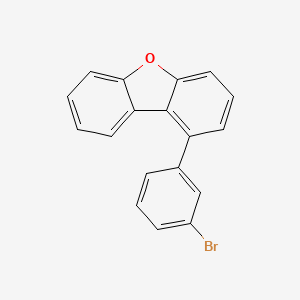 molecular formula C18H11BrO B8200312 1-(3-Bromophenyl)dibenzo[b,d]furan 