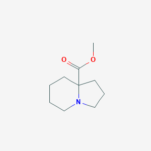 molecular formula C10H17NO2 B8200318 Methyl hexahydroindolizine-8a(1H)-carboxylate 