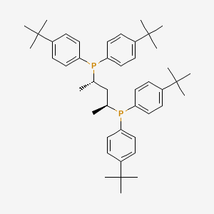 molecular formula C45H62P2 B8200326 (2S,4S)-Pentane-2,4-diylbis(bis(4-(tert-butyl)phenyl)phosphine) 