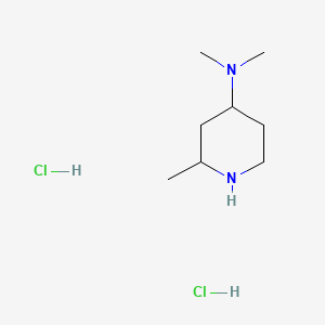 molecular formula C8H20Cl2N2 B8200342 N,N,2-Trimethylpiperidin-4-amine dihydrochloride 
