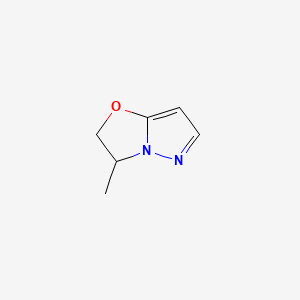 molecular formula C6H8N2O B8200358 3-Methyl-2,3-dihydropyrazolo[5,1-b]oxazole 