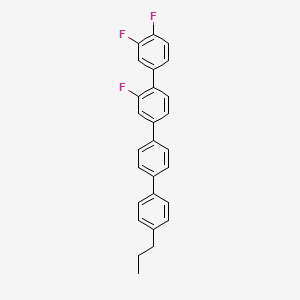 molecular formula C27H21F3 B8200365 2',3,4-Trifluoro-4'''-propyl-1,1':4',1'':4'',1'''-quaterphenyl 