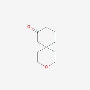 molecular formula C10H16O2 B8200386 3-Oxaspiro[5.5]undecan-8-one 