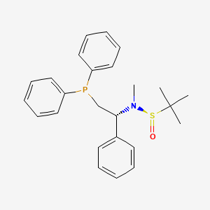 (R)-N-[(1R)-2-diphenylphosphanyl-1-phenylethyl]-N,2-dimethylpropane-2-sulfinamide